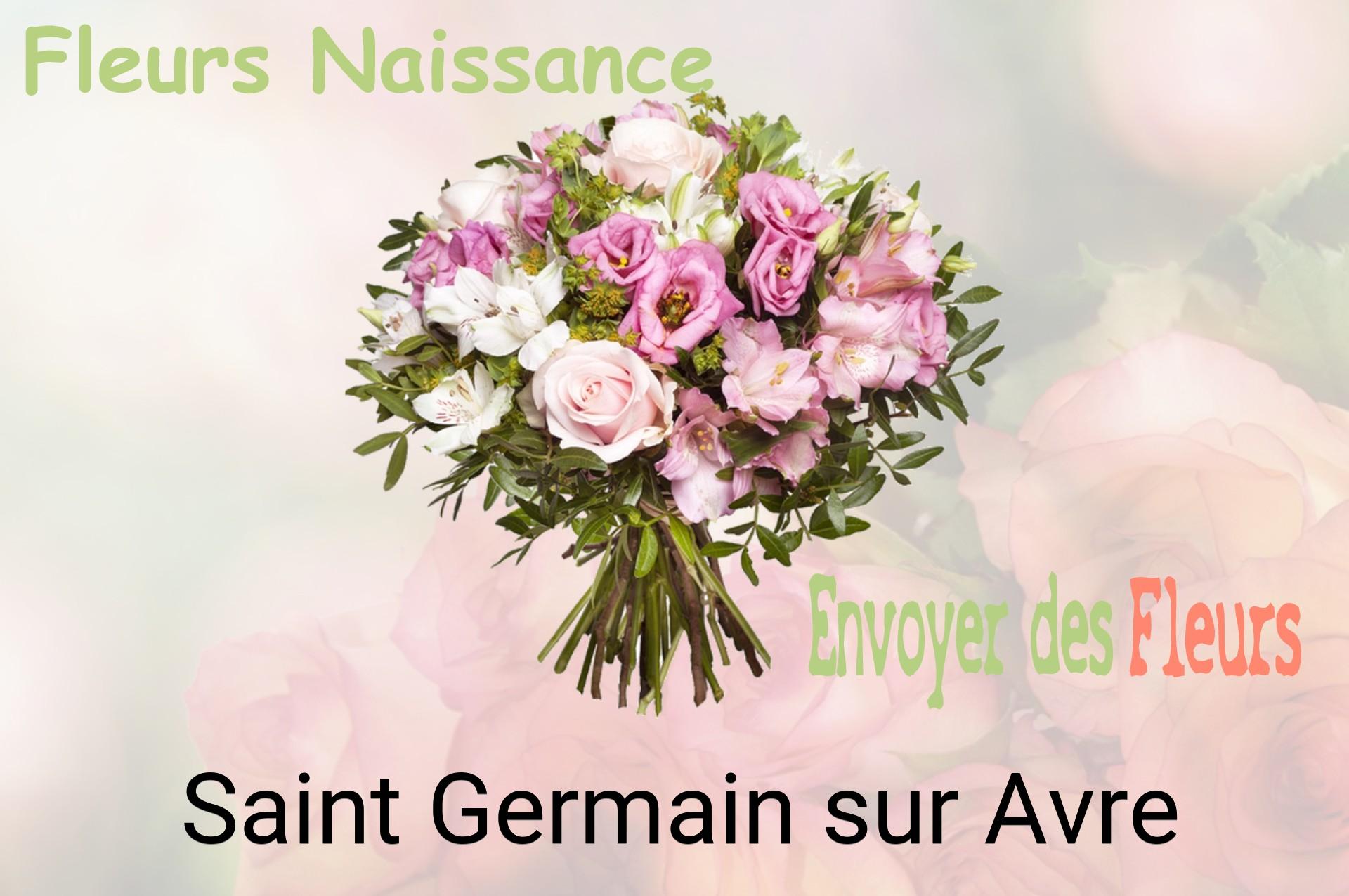 Bouquet de fleurs de naissance livré à Saint-Germain-sur-Avre